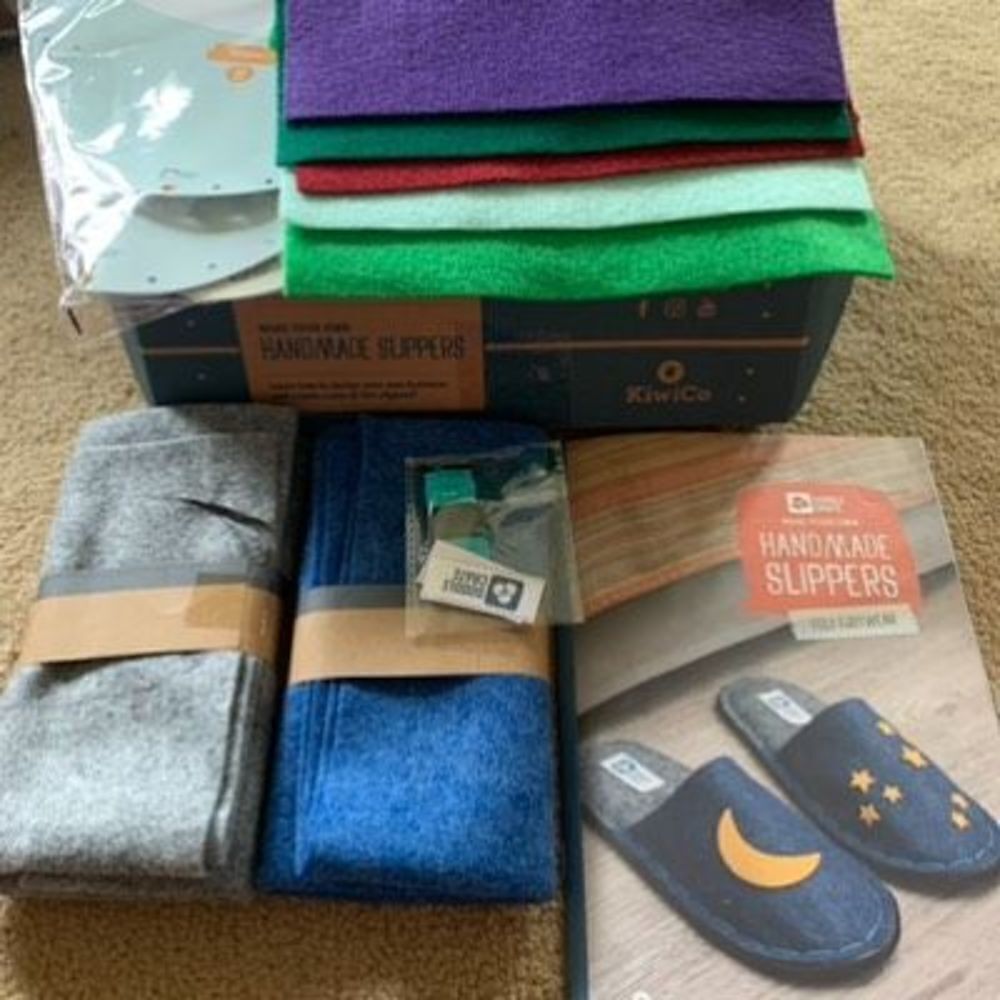 Doodle Handmade Slippers Kit -Pieces Missing